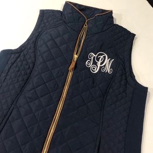 Monogrammed vests